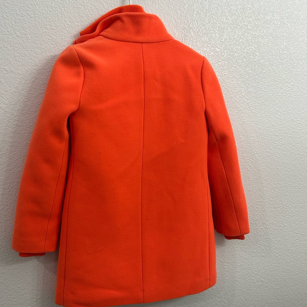 J. Crew Orange Lodge Wool 00p Coat Jacket - Picture 7 of 8